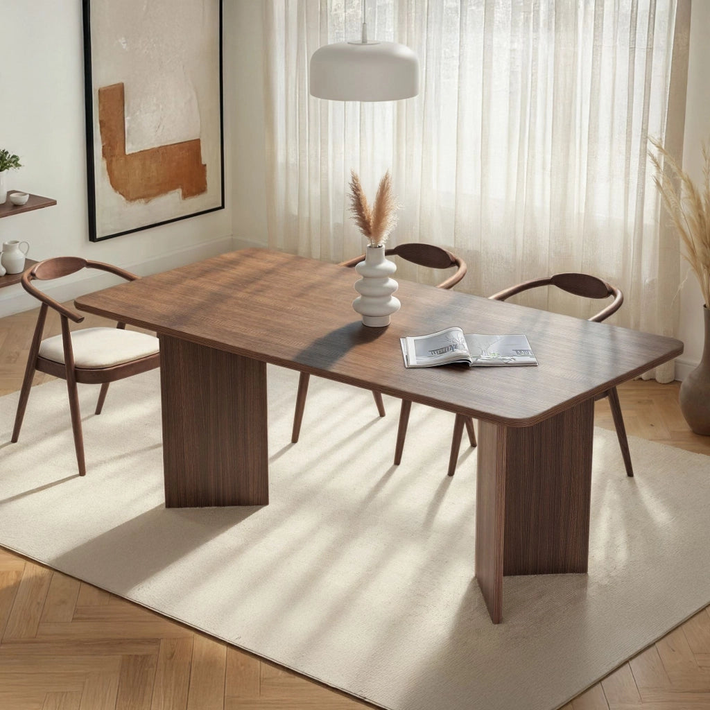 Tavolo da pranzo in legno "Linza" 180 x 90 x 75 cm - Noce