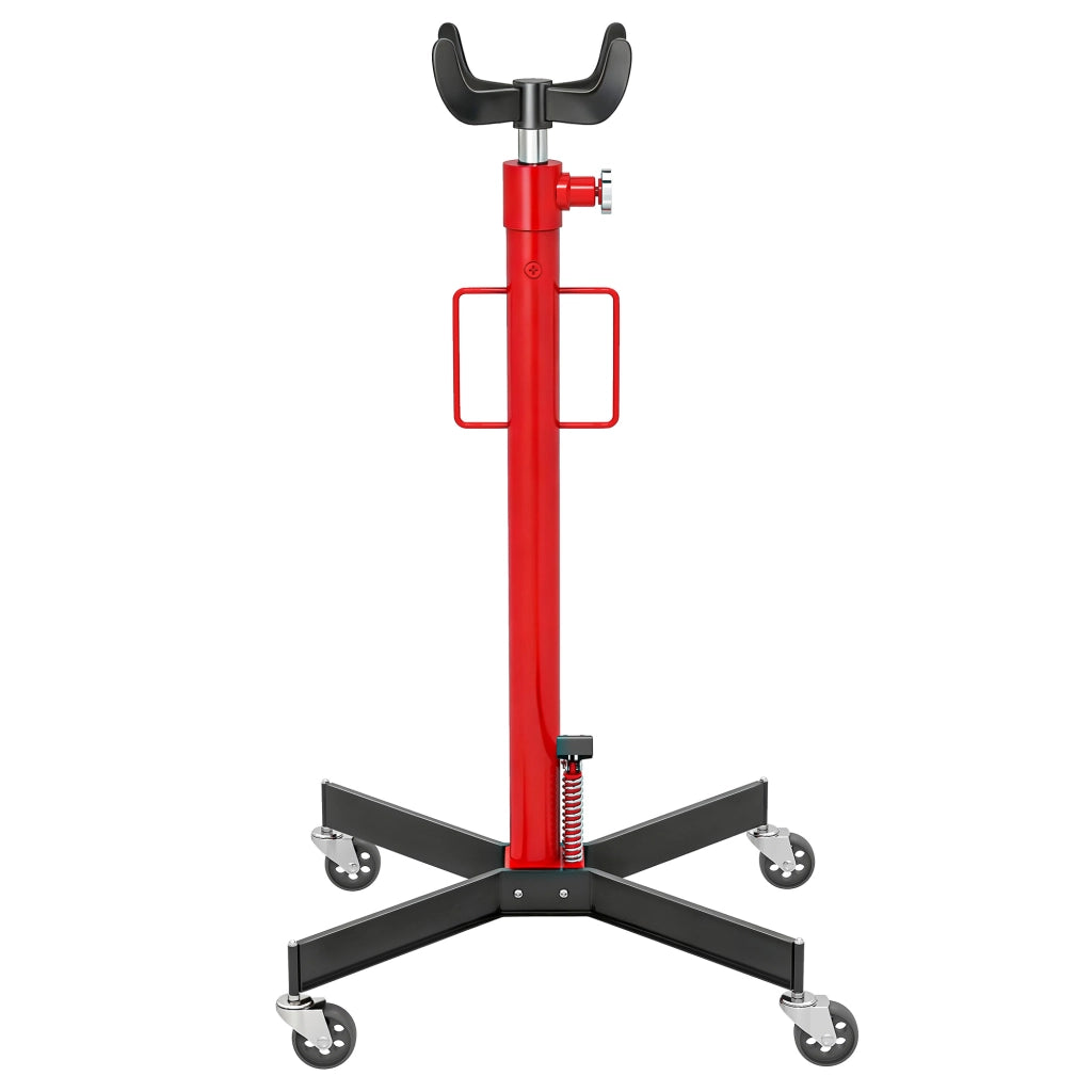 Cric Idraulico 500 kg con Ruote Pivotanti ¨C Zephmum ¨C Rosso 58x58x110-191.5 cm