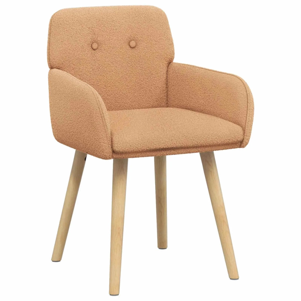 Sedie da pranzo 2 pcs Bouclé Beige 59 x 56 x 86 cm 42034329