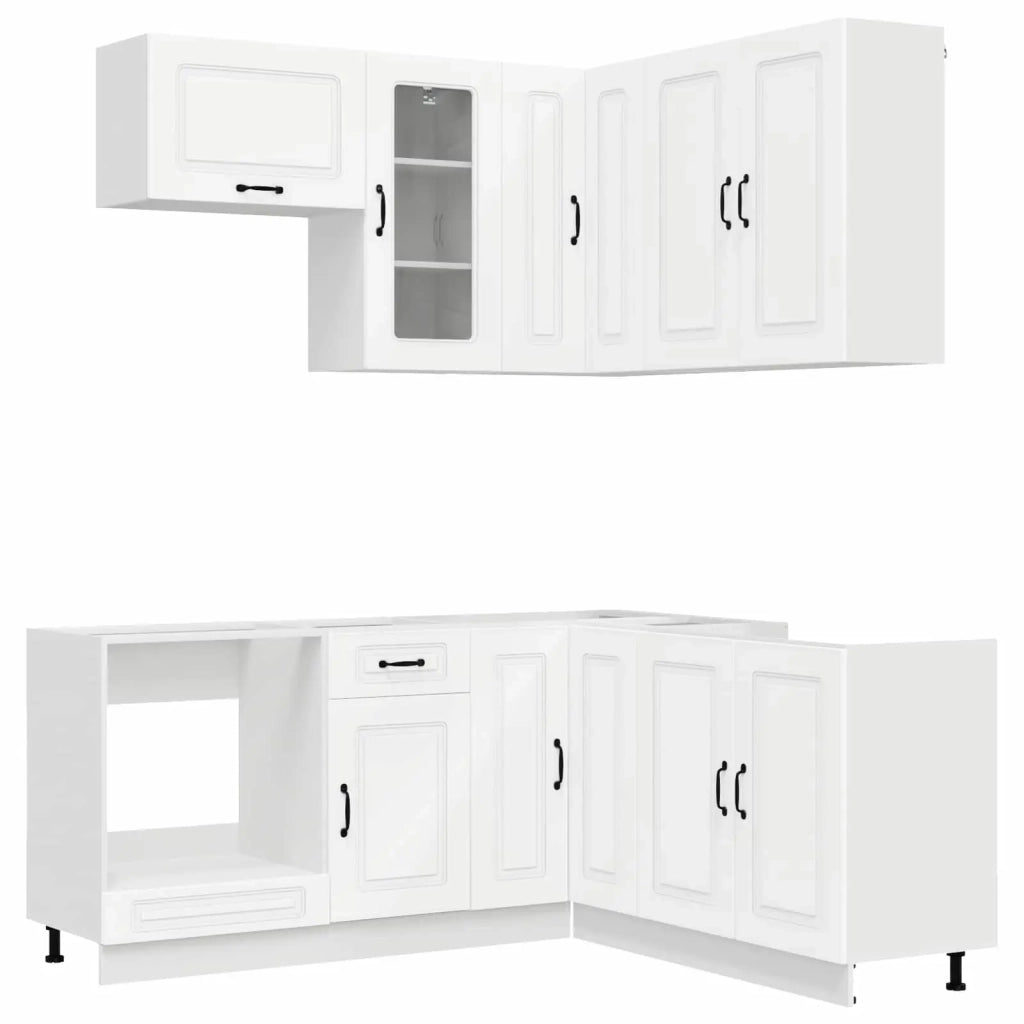 Unità Cucina KALMAR 8 pcs Bianco Legno ingegnerizzato 3438371