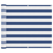 Schermo da balcone | Paravento da Balcone Blu e Bianco 100 x 200 cm Tessuto Oxford