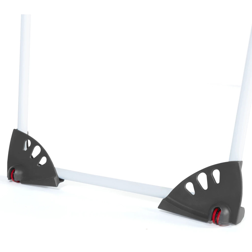 IDMarket - Stendibiancheria estensibile e pieghevole grgio e bianco 160 a 211,5 cm ULTRA