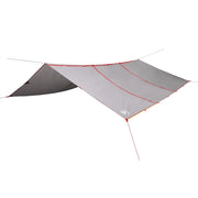 Telone da campeggio | Tenda da campo Grigio/Arancione 420x440 cm Impermeabile