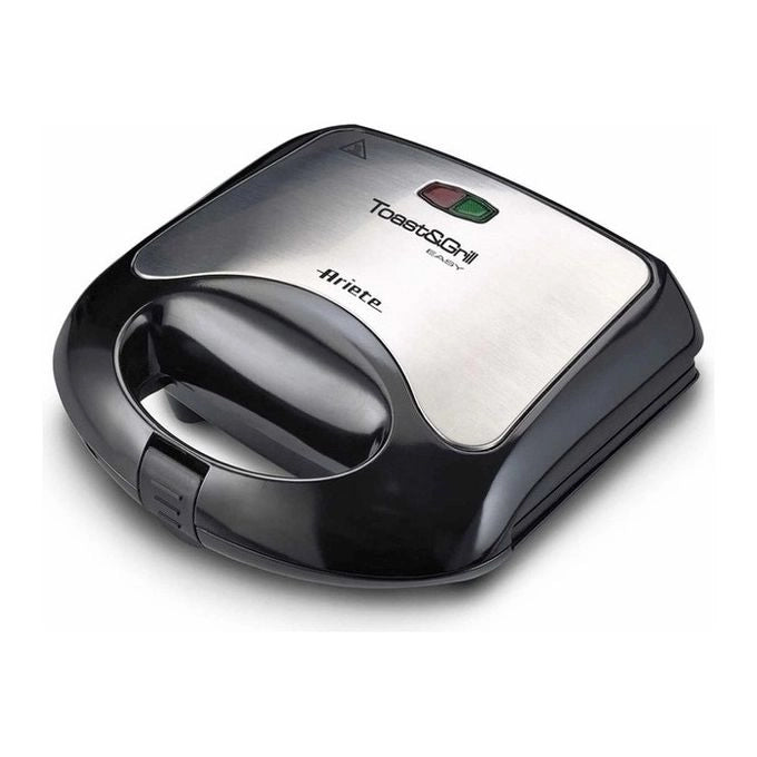Ariete 1980 Piastra per Panini - Toast & Grill Easy - Griglia elettrica con coperchio - Sandwich maker - Hot dog - Hamburger