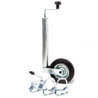 Servotimone con ruota 362 kg Ruotino per carrello appendice con supporto e morsetti