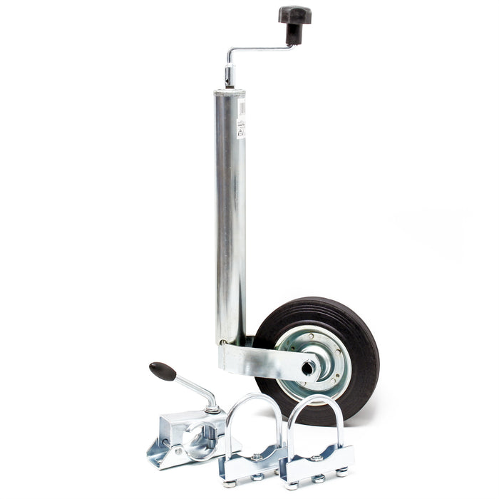 Servotimone con ruota 362 kg Ruotino per carrello appendice con supporto e morsetti