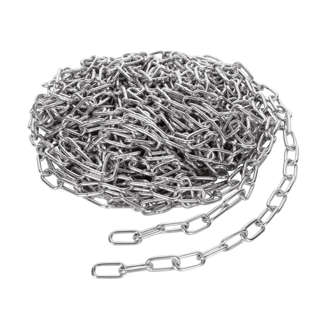 Catena in acciaio zincato a maglie corte 7mm, DIN5685A, 50m