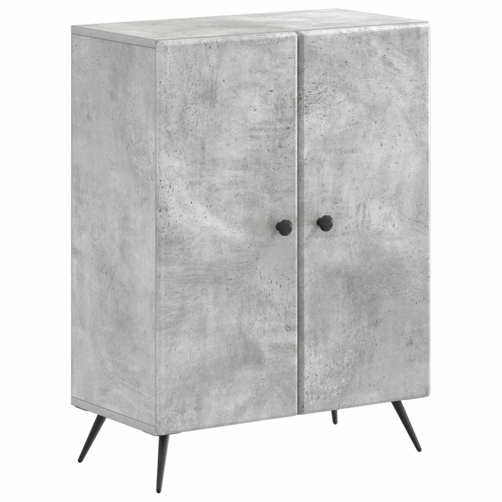 Mobiletto da Bagno BREDA Grigio Cemento 59,5 x 31 x 80 cm 897498