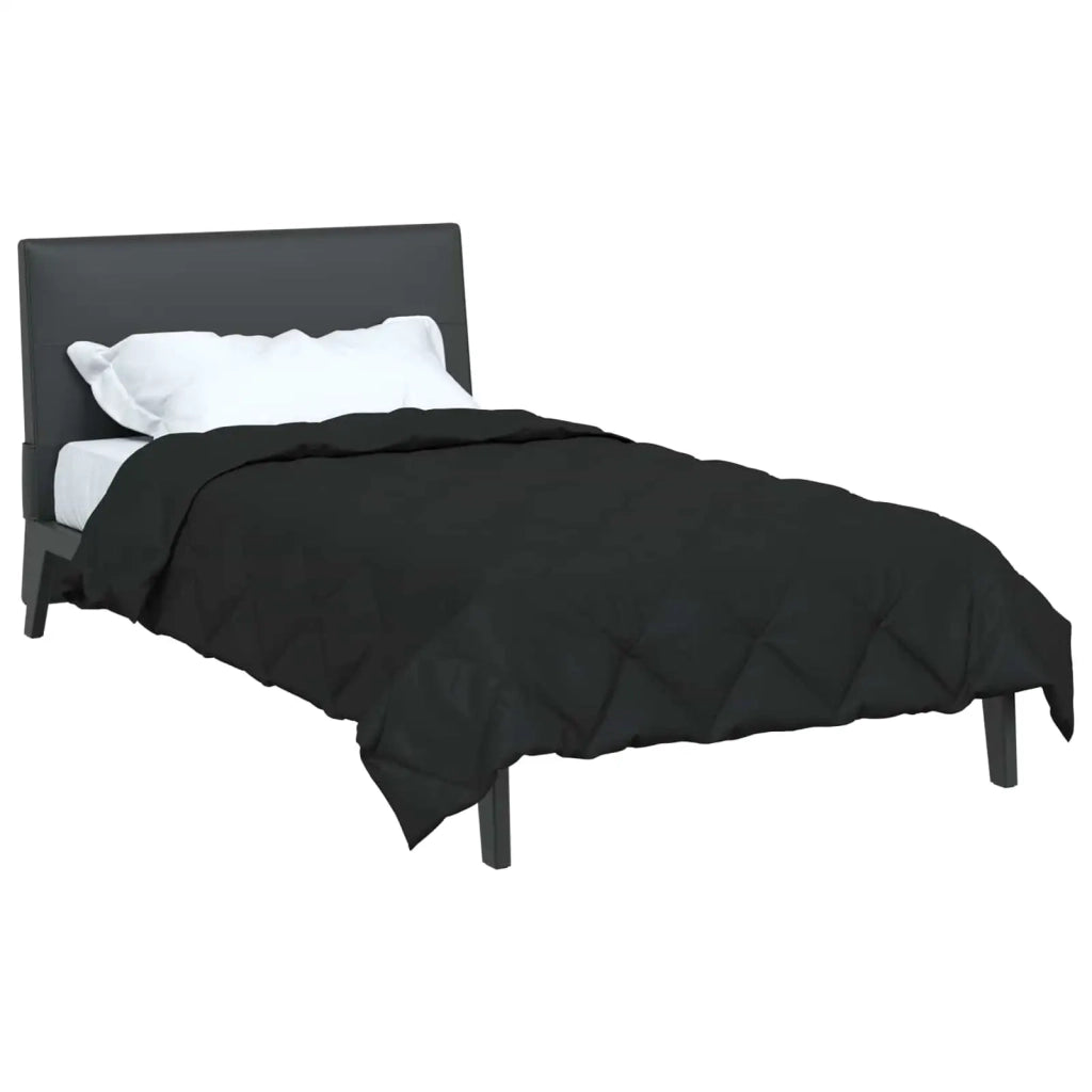 Piumone Completo Annuale Nero 140 x 220 cm Microfibra