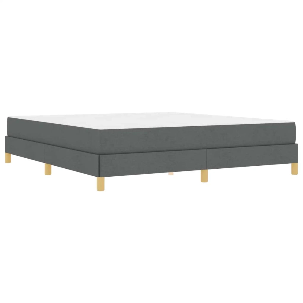 Letto a molle con materasso Grigio scuro 180 x 200 cm Tessuto 3398585