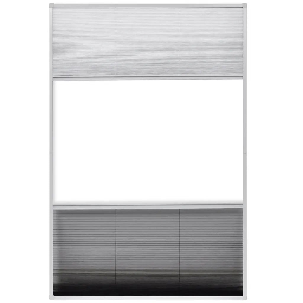 Zanzariera Plissettata in Alluminio 80x120 cm con Tendina  cod mxl 55065