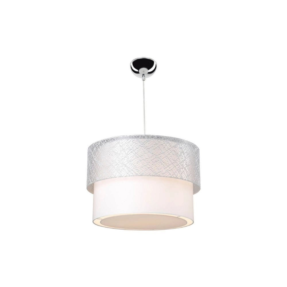 Lampada a sospensione in tessuto Polo MDL2355 colore grigio