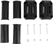 Blocco di Protezione per Motocicletta - 2 Paia - Adatto per 22/25/28 mm - Nylon di Alta Qualità - Antivibrazionale - Nero