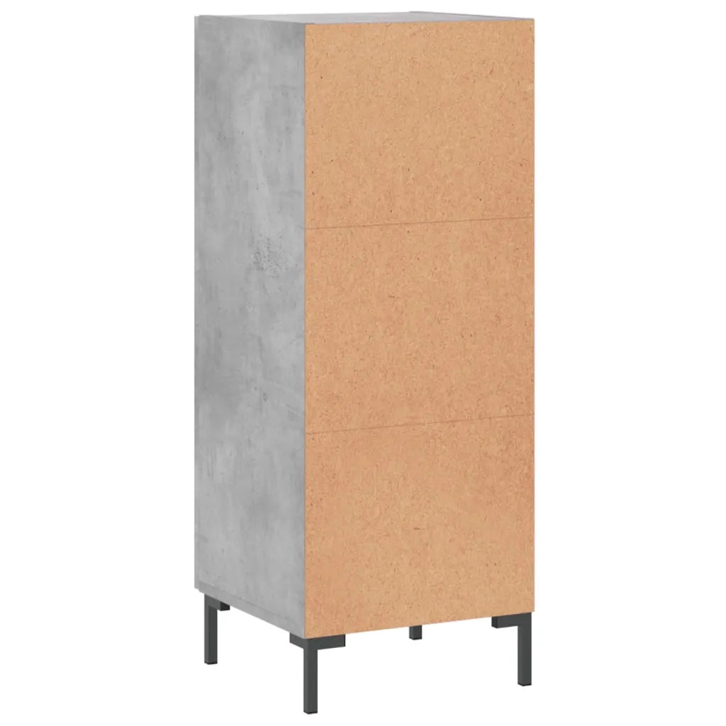 Credenza | Madia | Buffet da pranzo | Armadio da pranzo Grigio Cemento 34,5x34x90 cm in Legno Multistrato