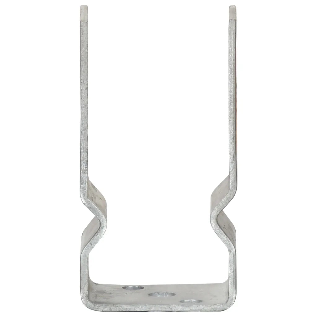 Picchetti per Recinzione 6 pz Argento 7x6x15 cm Acciaio Zincato 145327