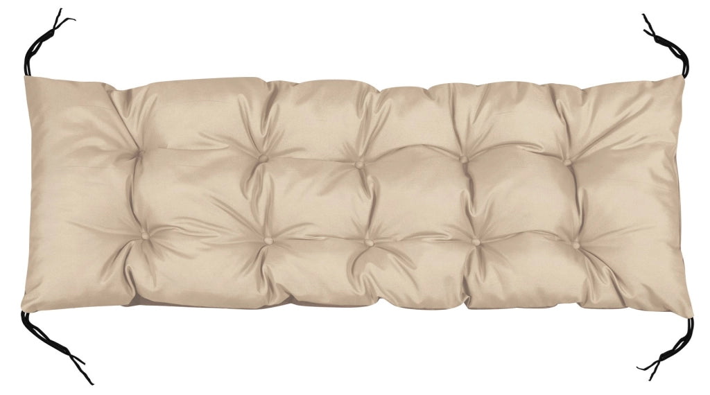 AIO FACTORY Cuscino da giardino impermeabile beige 120x40 cm per panca in pallet
