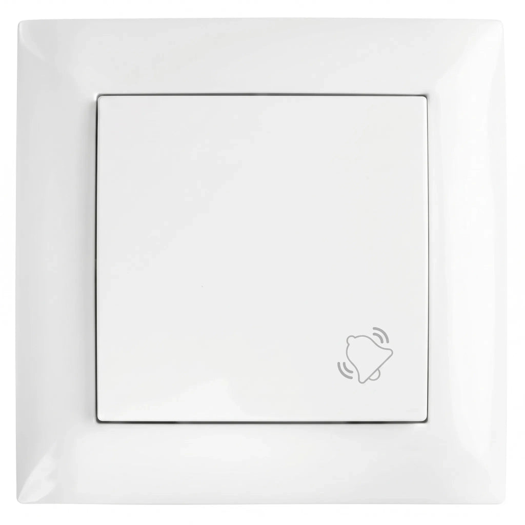 Pulsante Per Campanello Con Cornice Oste Jnh008-w White