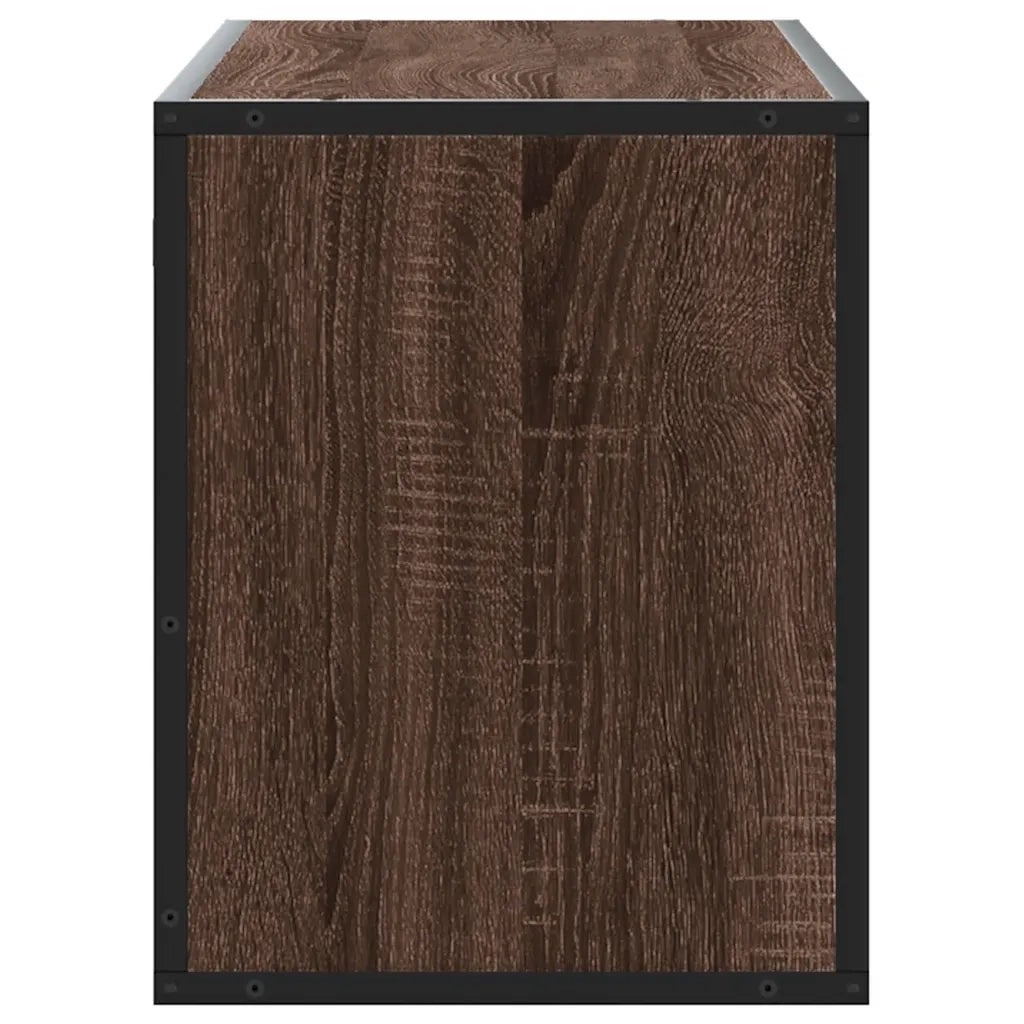 Mobile TV Rovere Marrone 100x31x39,5 cm in Truciolato e Metallo
