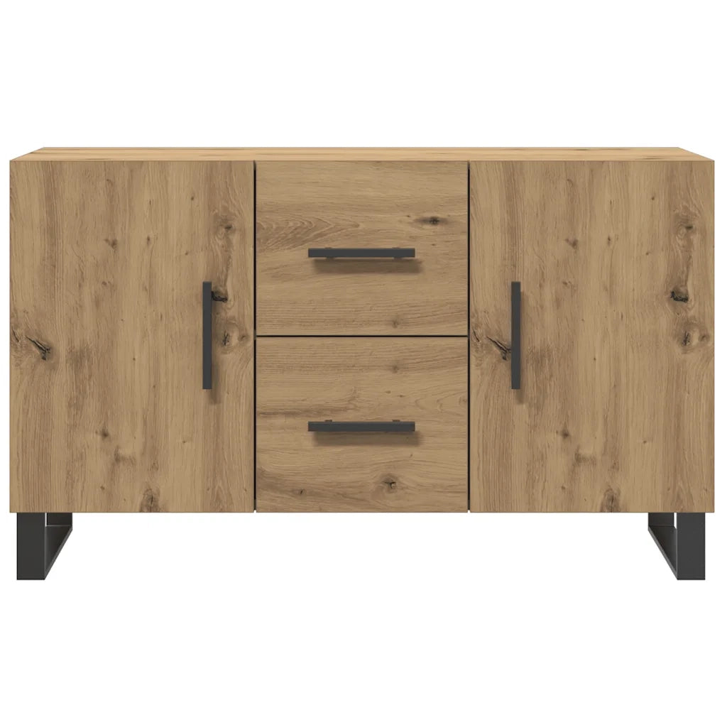 Credenza Rovere Artigianale 100x36x60 cm in Legno Multistrato 857325