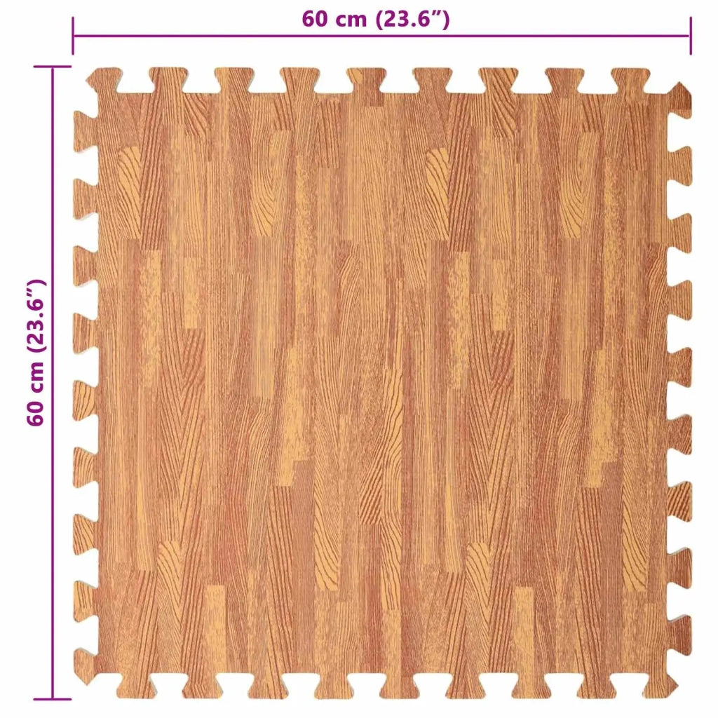 Tappetino per piscina 12 pz legno 4,32 ㎡ Schiuma EVA 3433275