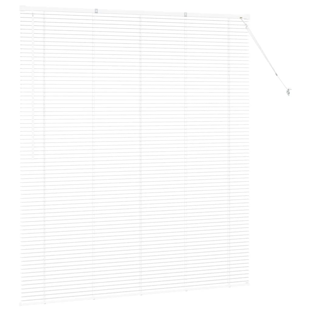vidaXL Tenda per Finestra con tende Manuale Bianco Alluminio