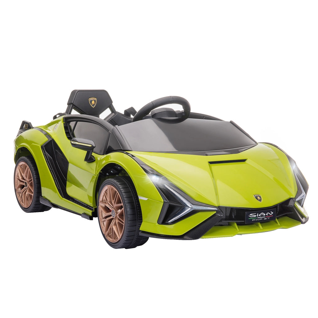 Auto Bambini Lamborghini ¨C zephmum ¨C Verde, Telecomando, 3-5 Anni