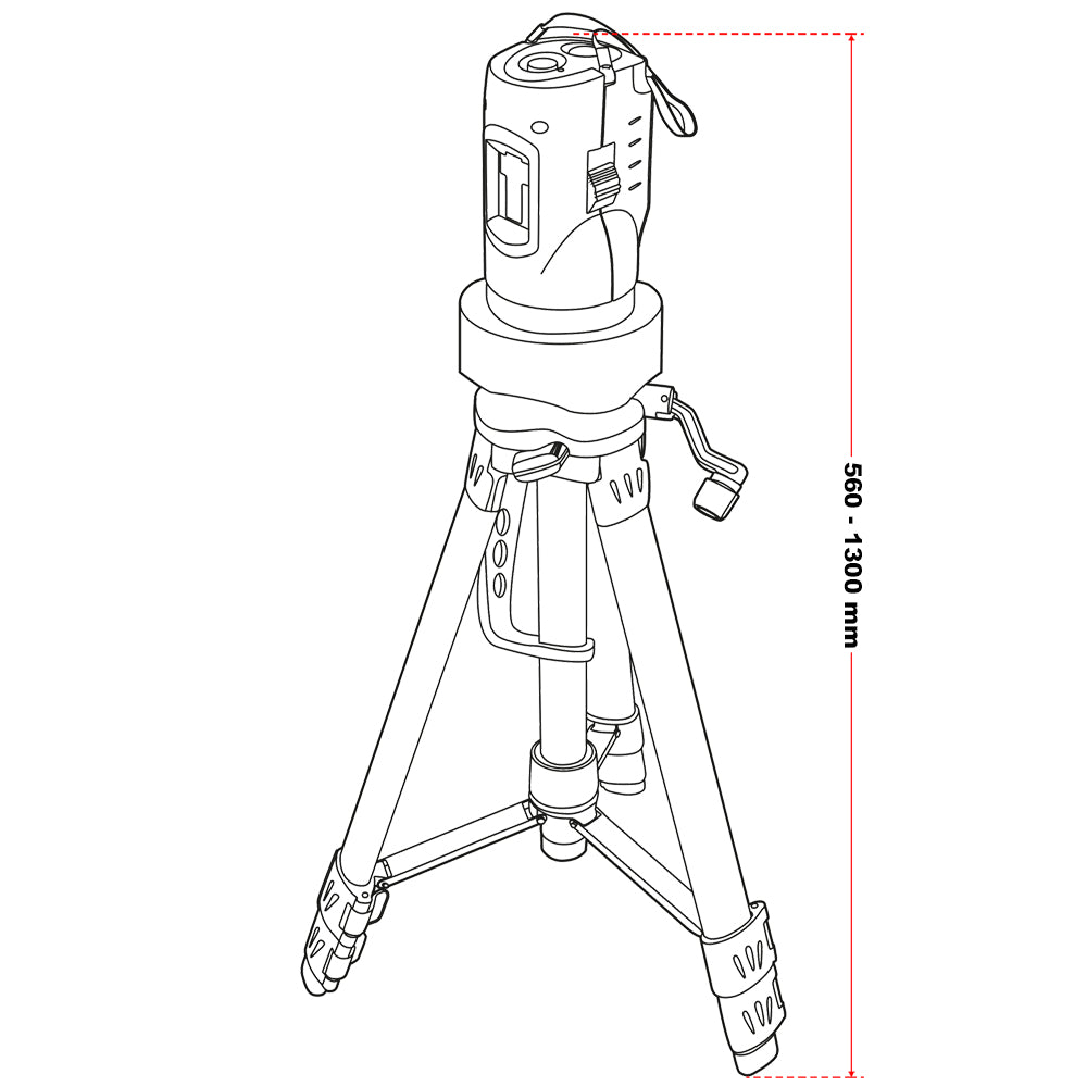 Livella laser autolivellante a linee incrociate con treppiede 1,2 m per misurare angoli e superfici