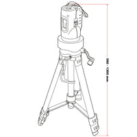 Livella laser autolivellante a linee incrociate con treppiede 1,2 m per misurare angoli e superfici
