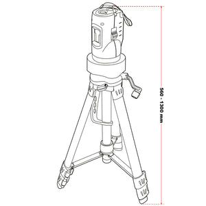 Livella laser autolivellante a linee incrociate con treppiede 1,2 m per misurare angoli e superfici