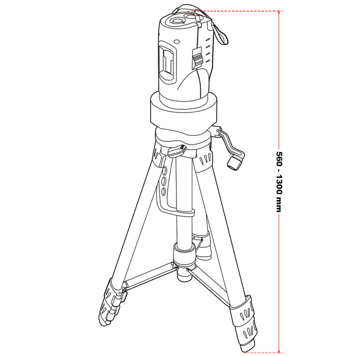 Livella laser autolivellante a linee incrociate con treppiede 1,2 m per misurare angoli e superfici