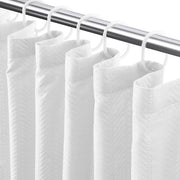 Douchegordino per Bagno con Tela Strutturata - Set di Douchegordini Leggeri per Bagno, Hotel, con 12 Haken, 183 x 200 cm