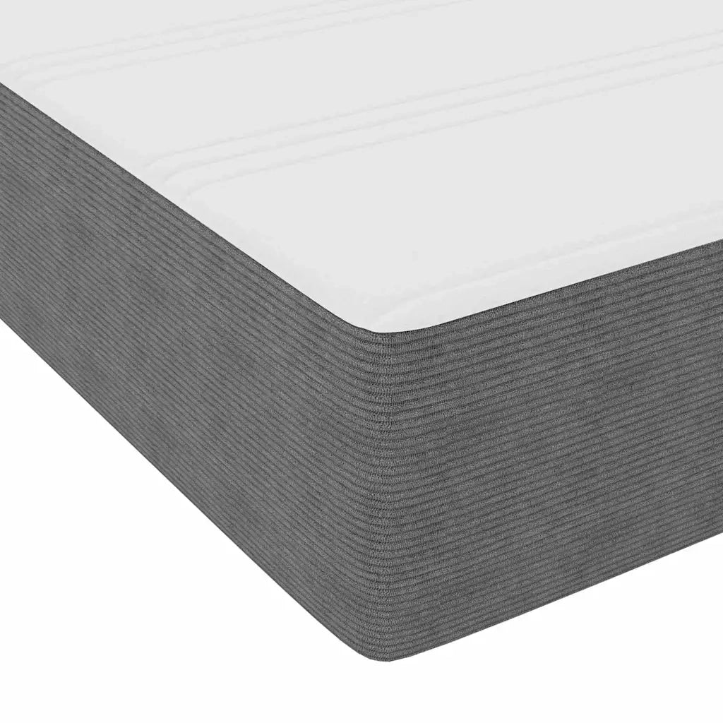 Letto a molle Grigio chiaro e bianco 120 x 200 cm 3337457