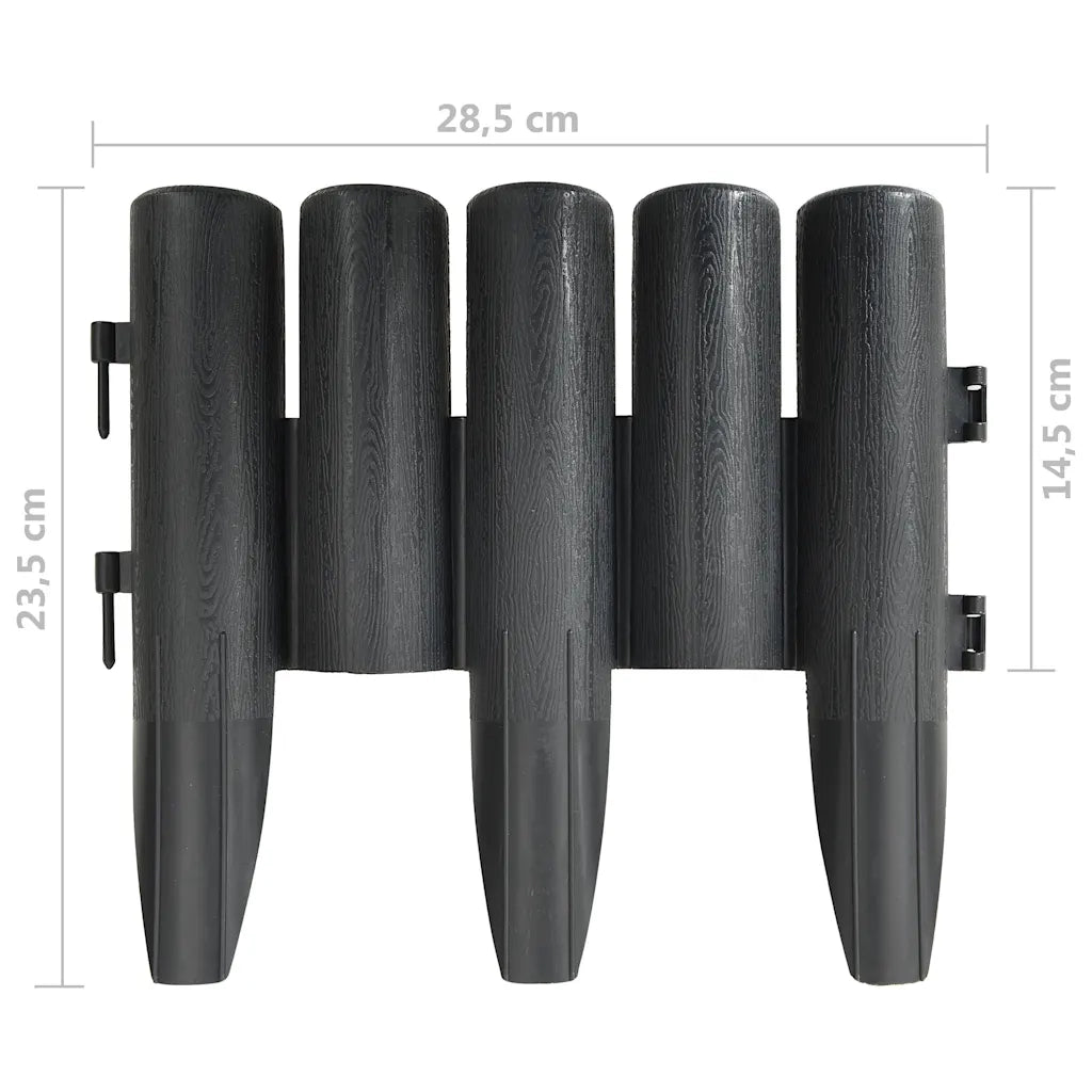 Bordature per Prato 36 pz Antracite 10 m in PP CFW9406144