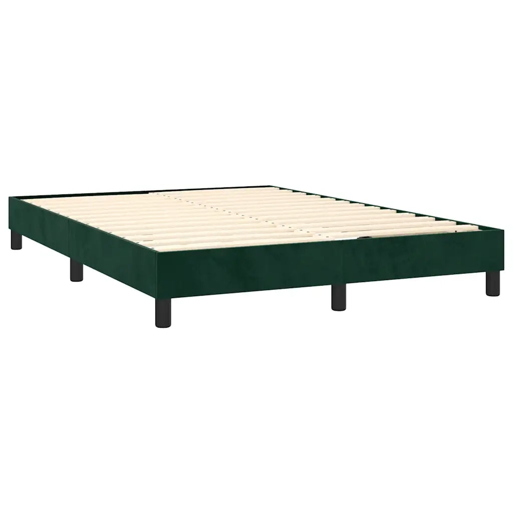 Giroletto a Molle Verde Scuro 140x200 cm in Velluto