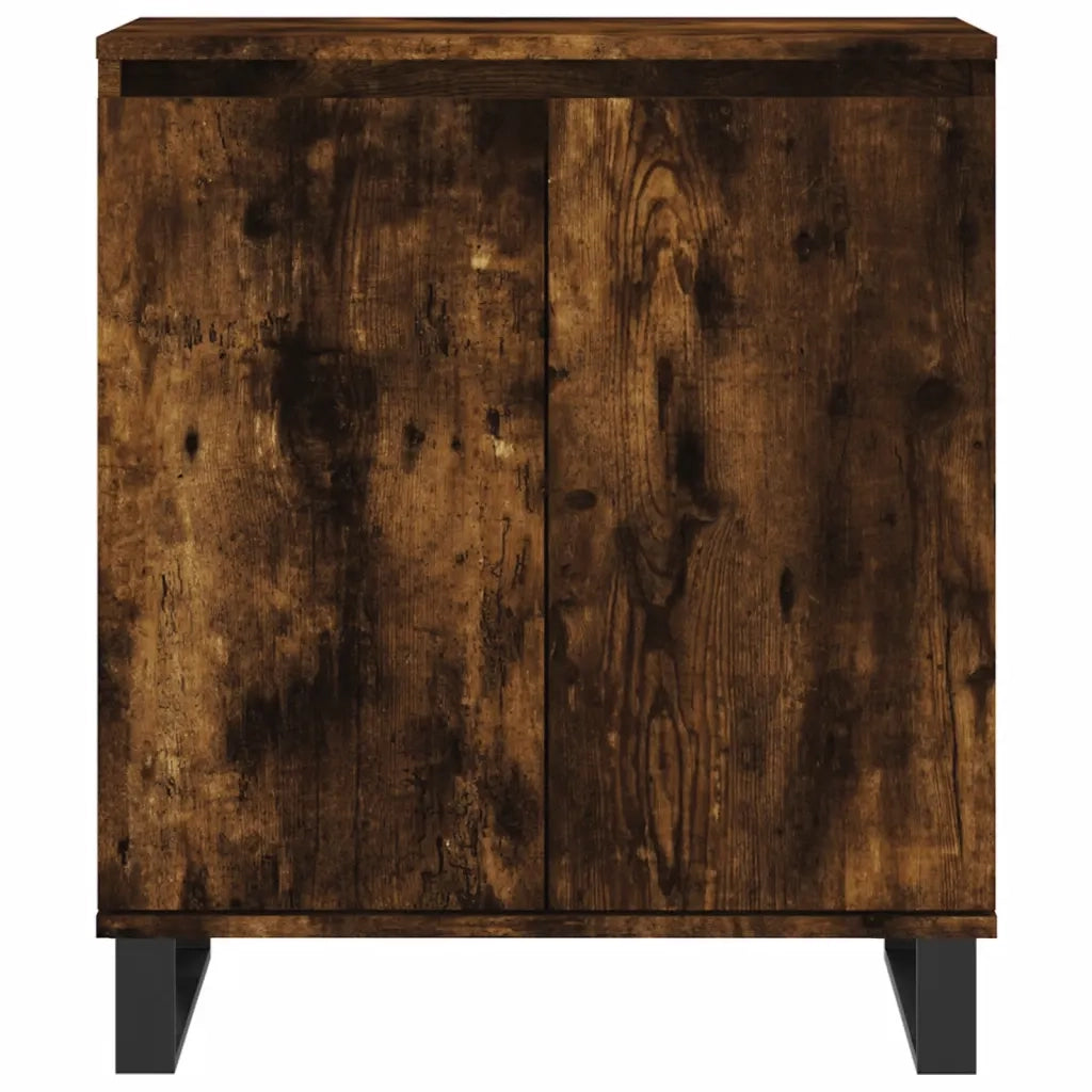 Credenza | Madia | Buffet da pranzo | Armadio da pranzo Rovere Fumo 60x35x70 cm in Legno Multistrato