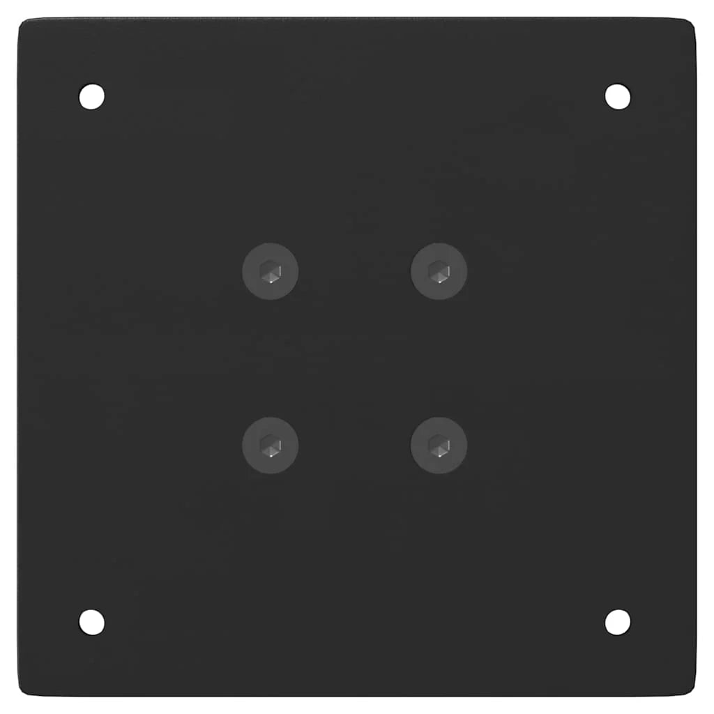 Set di 4 gambe per tavolo consolle robuste e pratiche 72 x 40 x 40 cm design moderno in acciaio nero 02_0056789