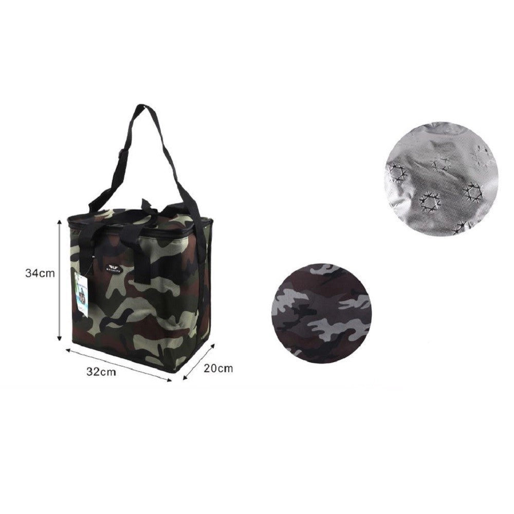 Trade Shop - Borsa Militare Termica 22 Lt Mare Campeggio Escursioni Picnic 32x20x34 Cm 12811 -