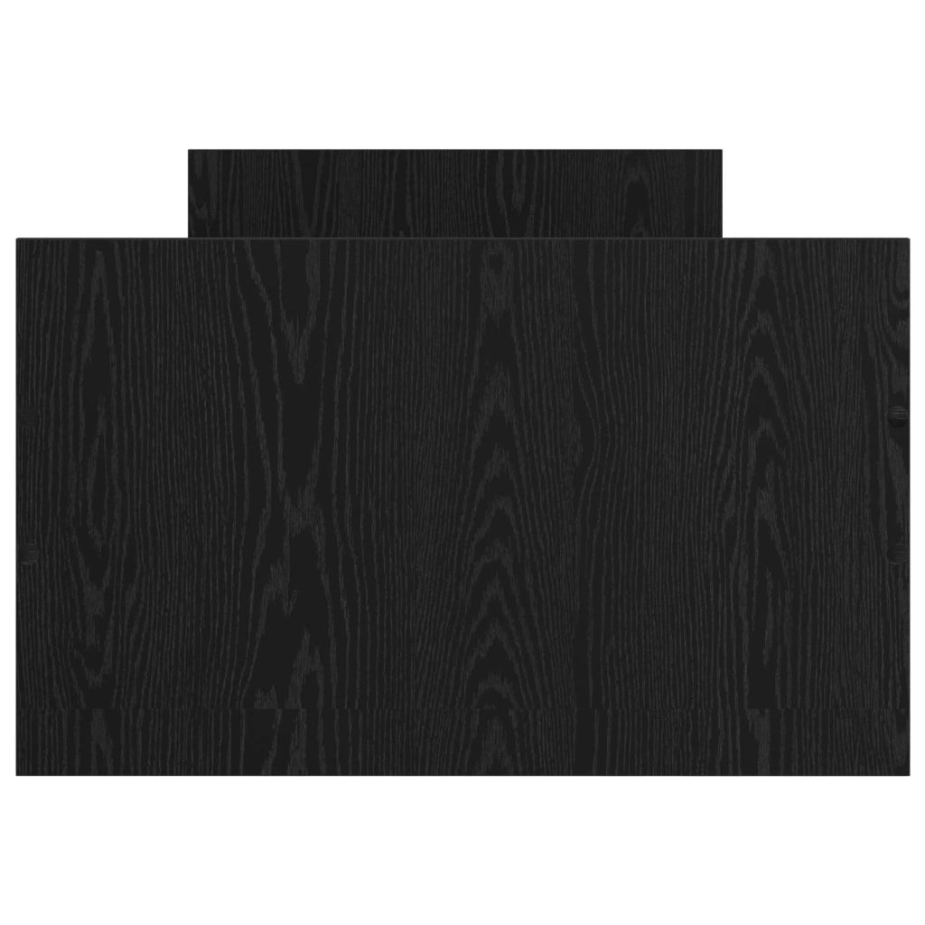 Telaio del letto con storage Rovere Nero 80 x 200 cm 3429515