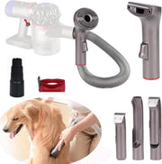Kit di pulizia pelo animale con spazzola per cani e clipper per pelo animale con testa aspirante a lama larga - compatibile con Dyson V7 V8 V10 V11 V15 - set di cura animali 4in1