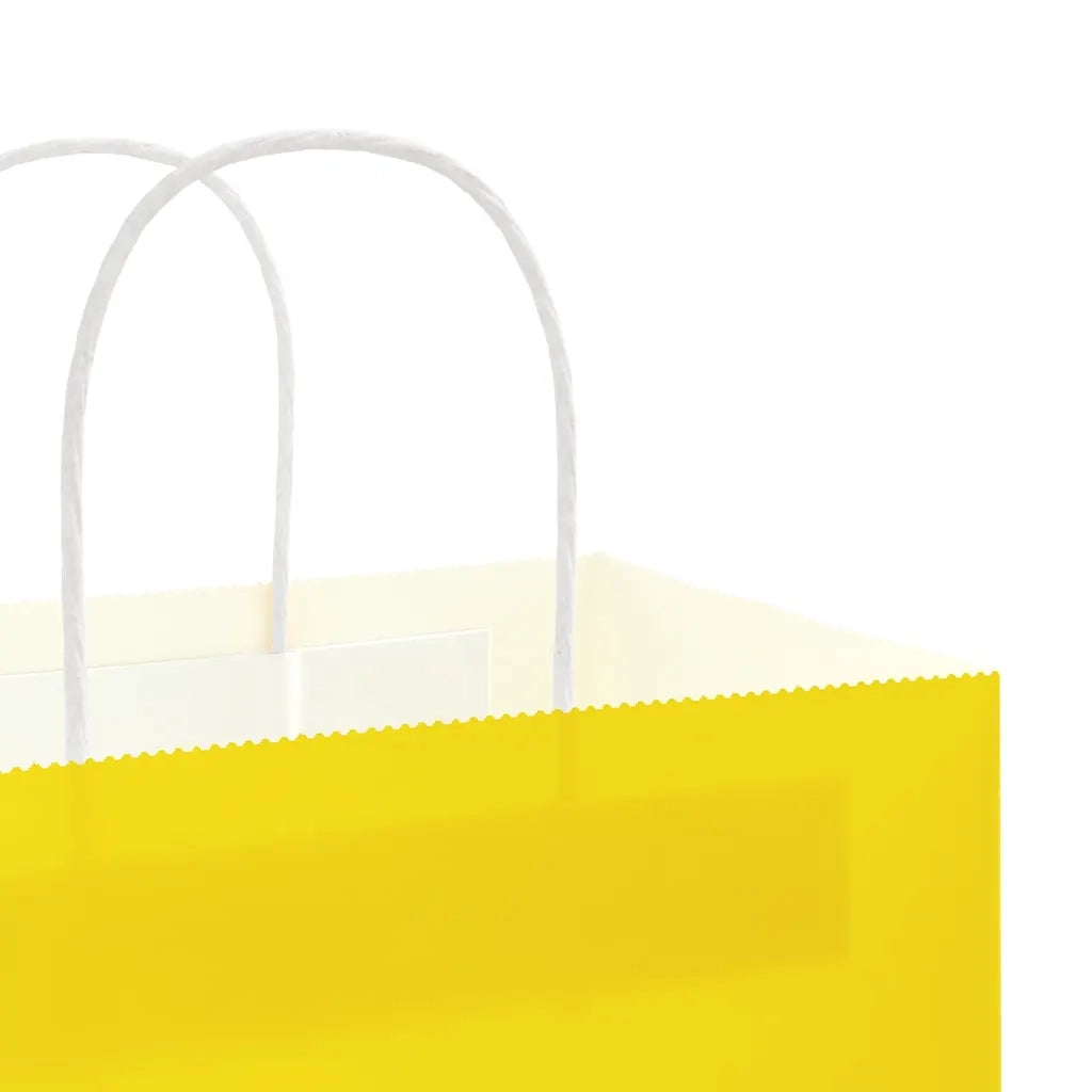 Sacchetti di Carta 250 pz con Manici Gialli 26x17x25 cm CFW1286010