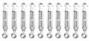 Viti a croce e occhiello - multiforme - set da 10 - acciaio inox
