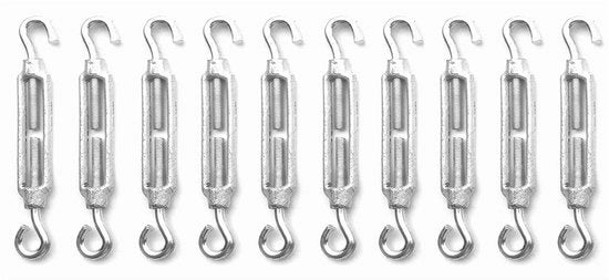Viti a croce e occhiello - multiforme - set da 10 - acciaio inox