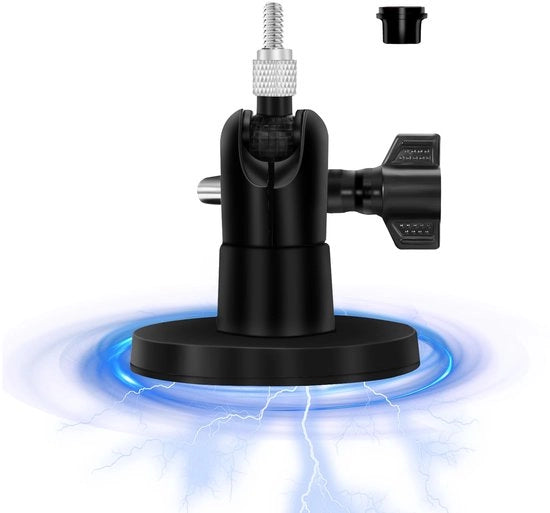 Wandhouder magnetico per Blink Outdoor, BECEMURU 360° girevole, robusta houder magnetica per Blink XT/XT2, Blink Mini e tutte le telecamere di sicurezza con foro 1/4 pollici standard (nero)