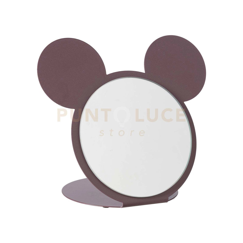 specchio da tavolo di design mouse Viola ametista in Ferro, vetro per lo specchio 26x17x21h cm