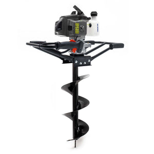 Mototrivella a benzina, motore a 2 tempi di 3 CV 63,3 ccm, con punta elicoidale Ø300mm, uso 2 persone