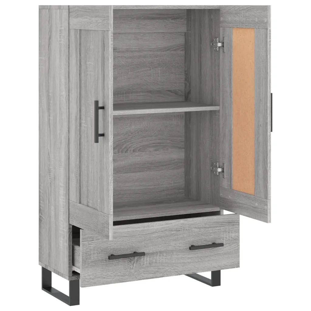 Credenza | Madia | Buffet da pranzo | Armadio da pranzo Grigio Sonoma 69,5x31x115 cm in Legno Multistrato
