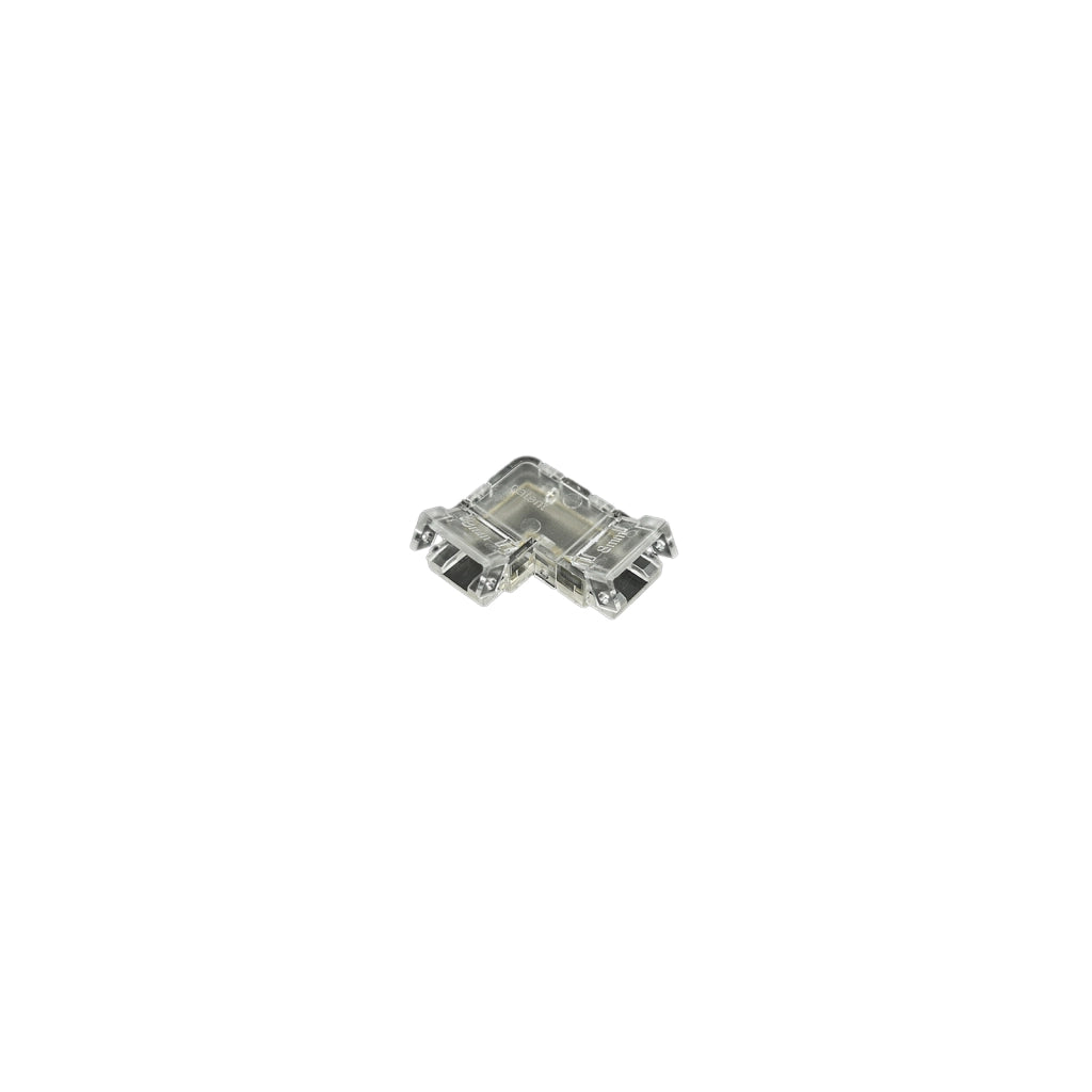 10 Pezzi Connettore Trasparente Invisibile 8mm 2 PIN Angolare 90° per Strisce LED