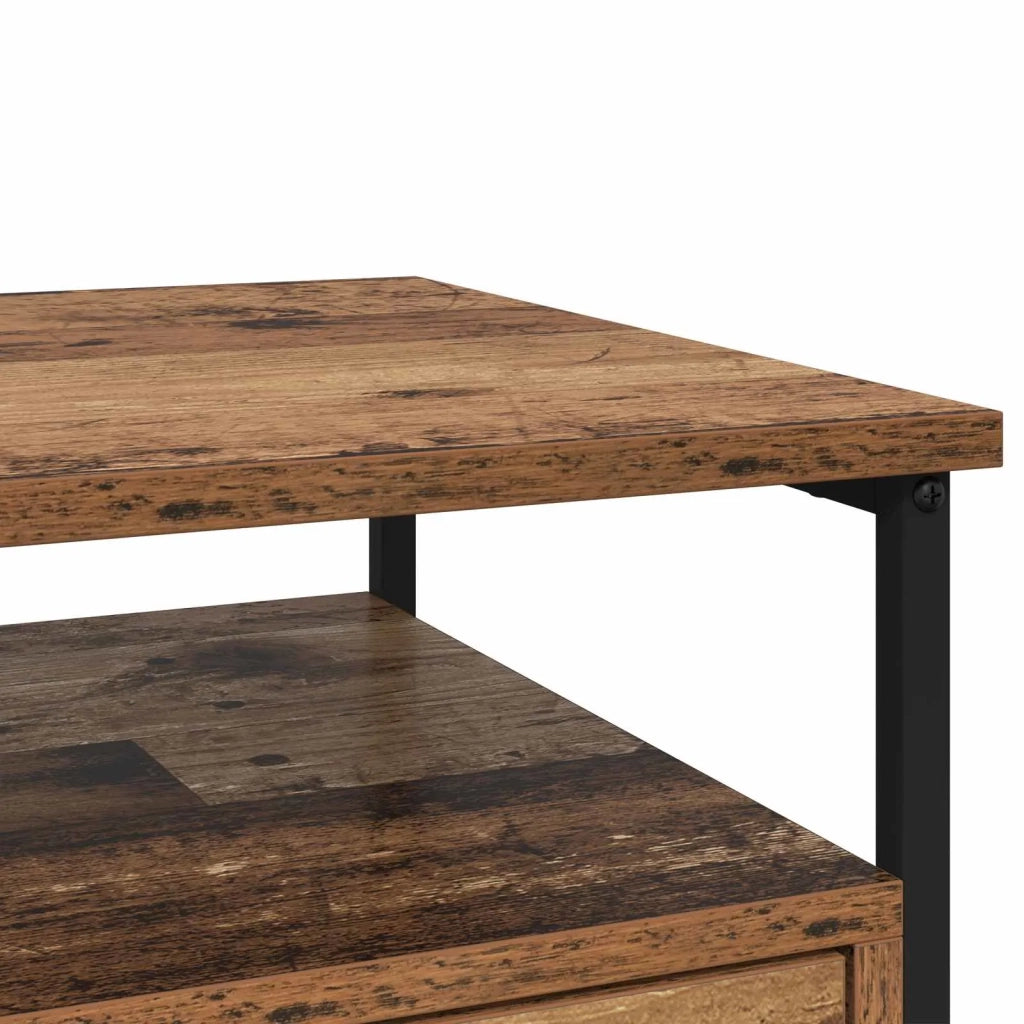 Comodino | Armadio da Notte | Mobiletto da notte con cassetto Legno vecchio 40 x 42 x 55 cm