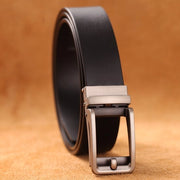 Riem di alta gamma in pelle autentica, adatta a signori, design, chiusura automatica, cinturino per pantaloni da lavoro