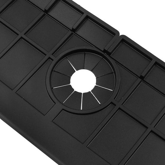 Mat di protezione per lavandino in silicone con contenitore di raccolta gocce - protezione per lavandino da schizzi - asciugamano per cucina e bagno - protezione per piano di lavoro con imboccatura di scarico